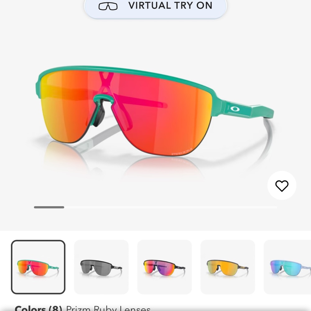 Oakley Teal Frame Sunglasses with Ruby Lenses